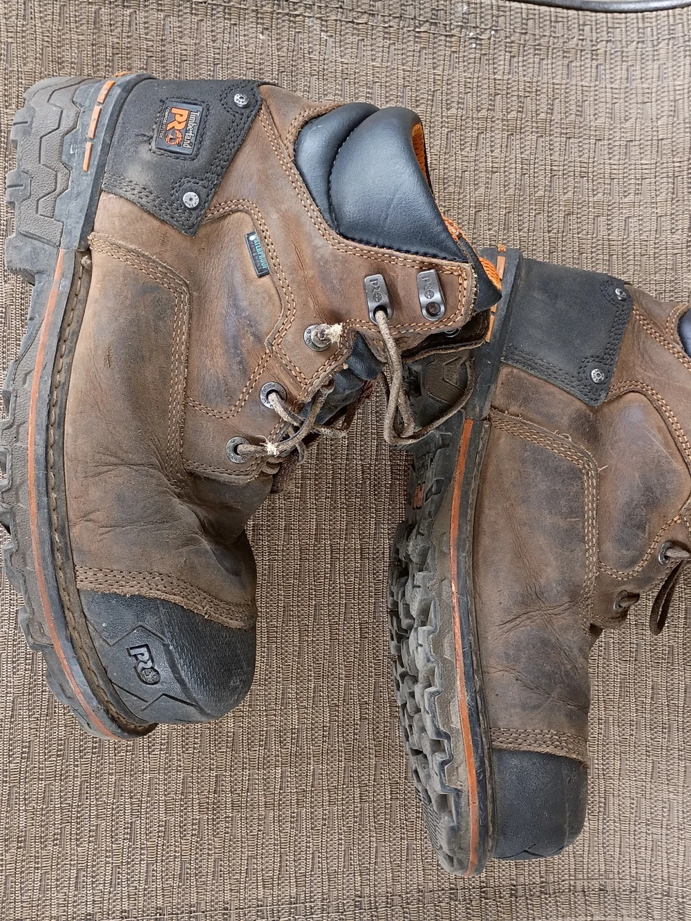 Men's Work Boots - Brown and Black